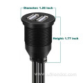 USB2.0 M-F AUX Car Mount Flush Waterproof Cable